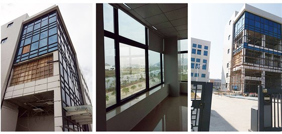 明框玻璃幕墻施工內部結構