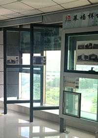 幕墻樣板展示區一角