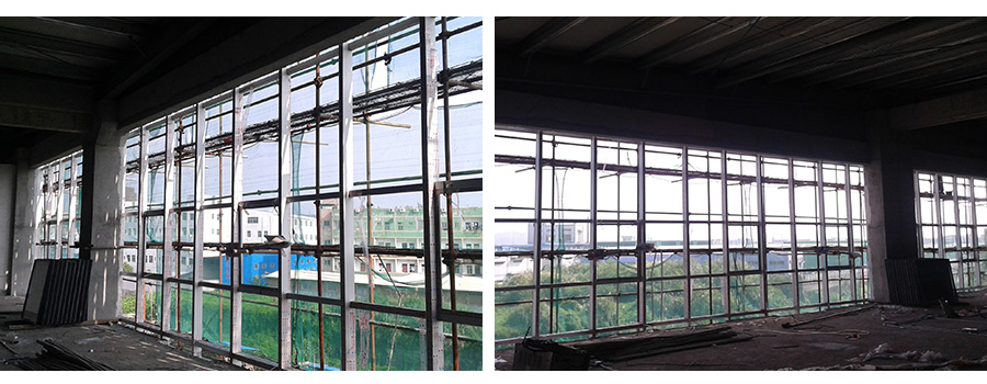 隱框玻璃石材幕墻工程內部結構