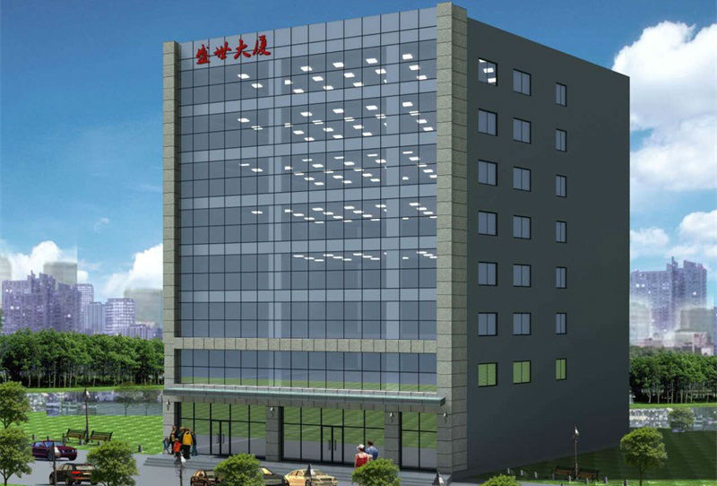 隱框玻璃幕墻辦公樓項(xiàng)目設(shè)計效果圖